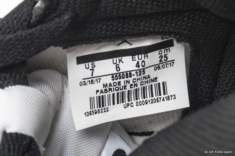 Toe 555088-125 OG Air Black 1 Retro Jordan High 1107